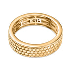 GP Honey Comb Collection - Blue Sapphire Band Ring in 18K Vermeil Yellow Gold Plated Sterling Silver._8056671_4