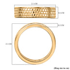 GP Honey Comb Collection - Blue Sapphire Band Ring in 18K Vermeil Yellow Gold Plated Sterling Silver._8056671_5