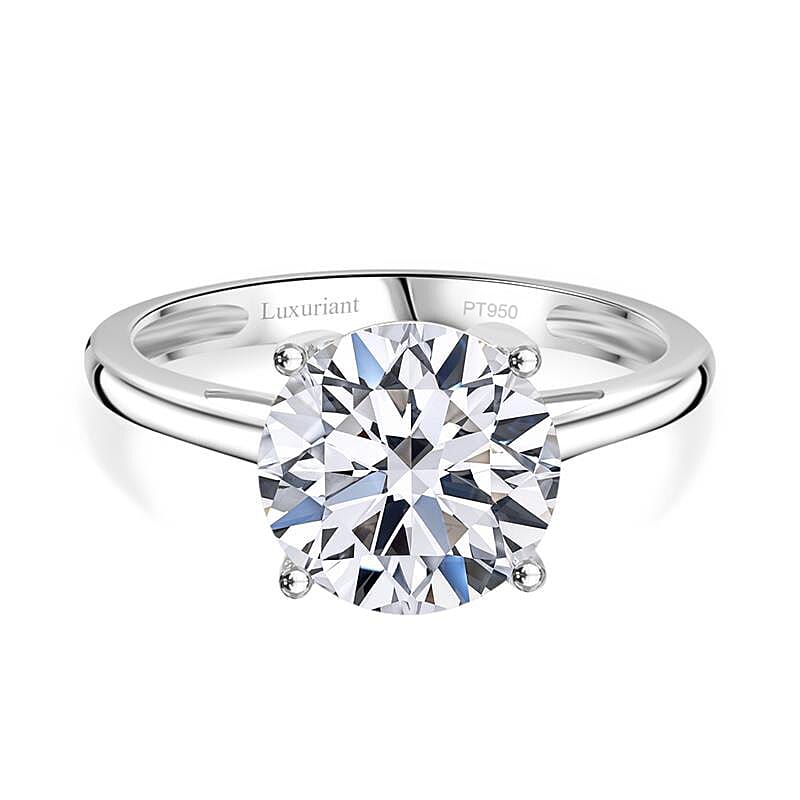 Luxuriant Diamond 950 Platinum IGI Certified Round Lab Grown Diamond Ring 3.00 Ct. 8057941 0