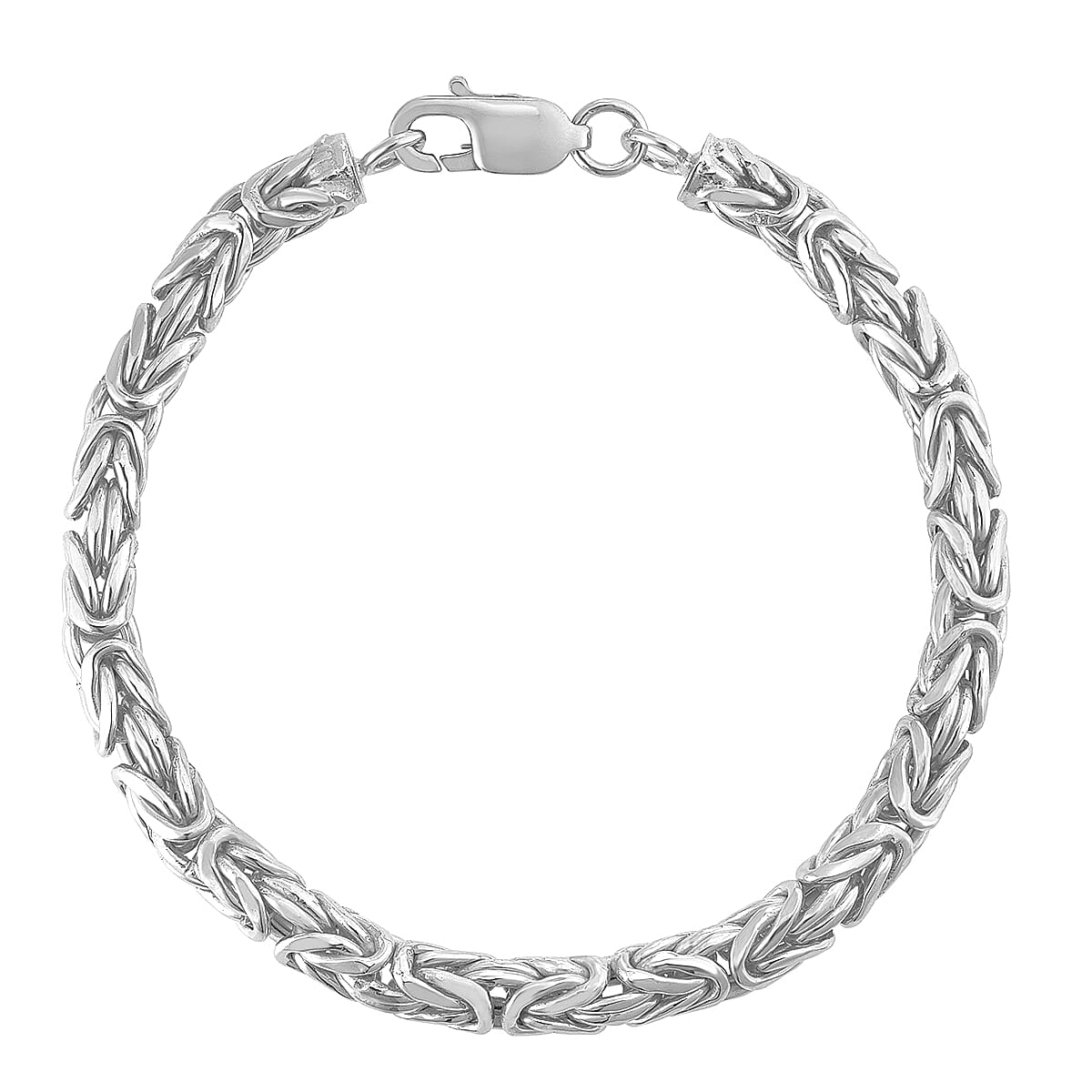 Byzantine Bracelet (Size - 7.5) in Sterling Silver 8057961 0
