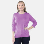 Crew Neck Knit Jumper (Size - 8 to 10) - Lilac_8059401