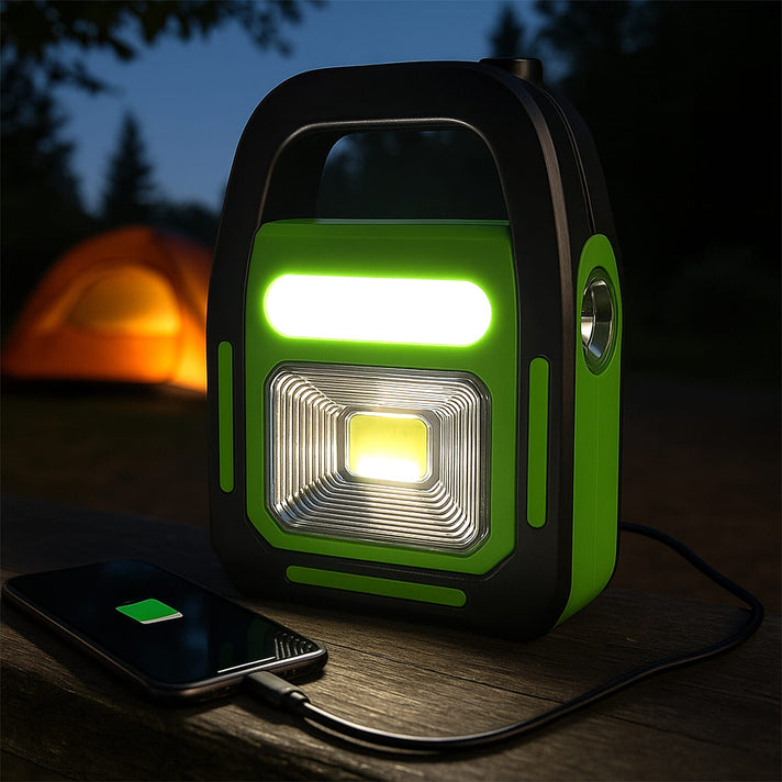 Hurry Bolt Solar Emergency Light with 1200MAH Lithium Battery Included - Green 8060865 1