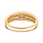 Luxuriant Diamond Lab Grown Diamond (SI-G/H) Signet Ring in 18K Vermeil Yellow Gold Plated Sterling Silver_8060933_4