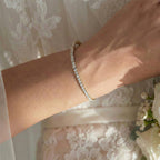 D'Joy - Moissanite Tennis Bracelet (Size 7) with GB Lock Box in 18K Vermeil Yellow Gold Plated Sterling Silver 5.00 Ct._8061361_8