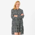 Closeout Deal Printed Tunic Top (Size 12) - Navy_8061649