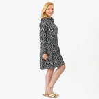 Closeout Deal Printed Tunic Top (Size 14) - Navy