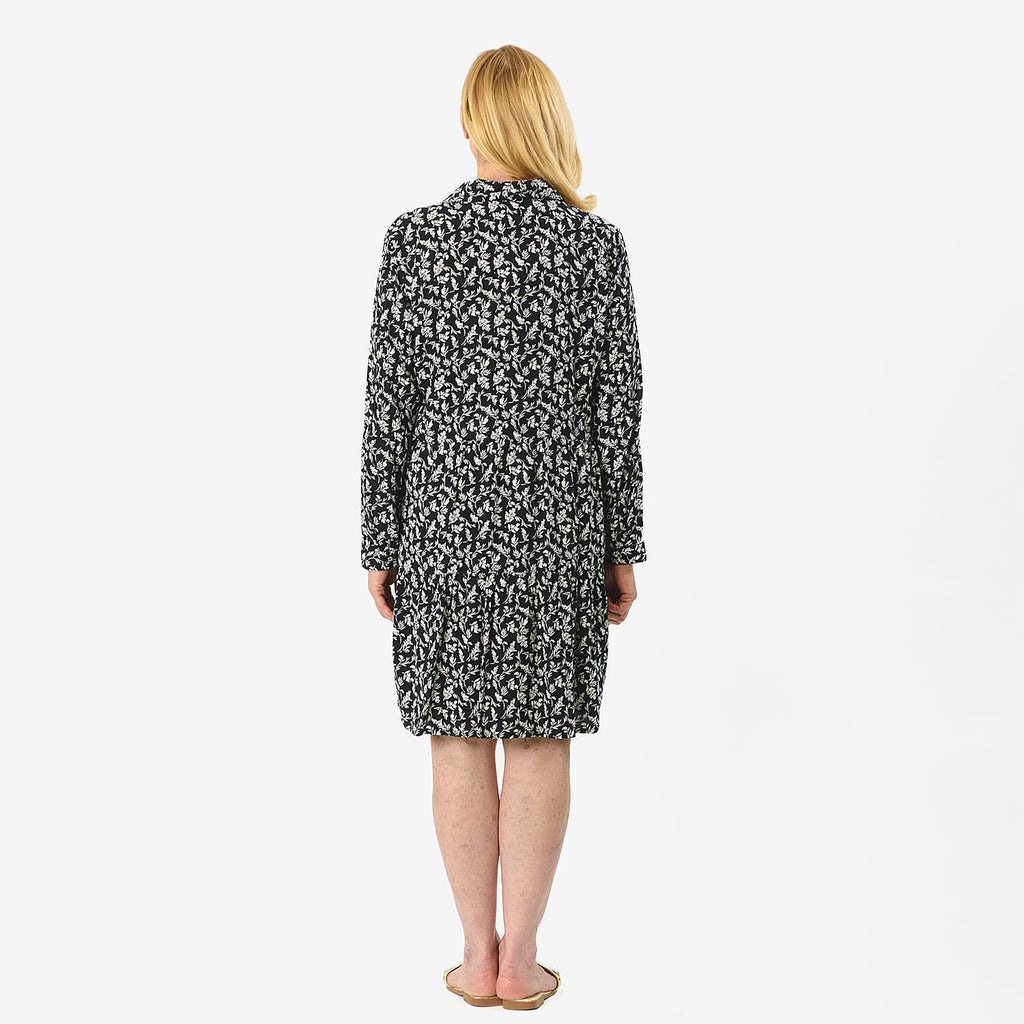 Closeout Deal Printed Tunic Top (Size 14) - Navy