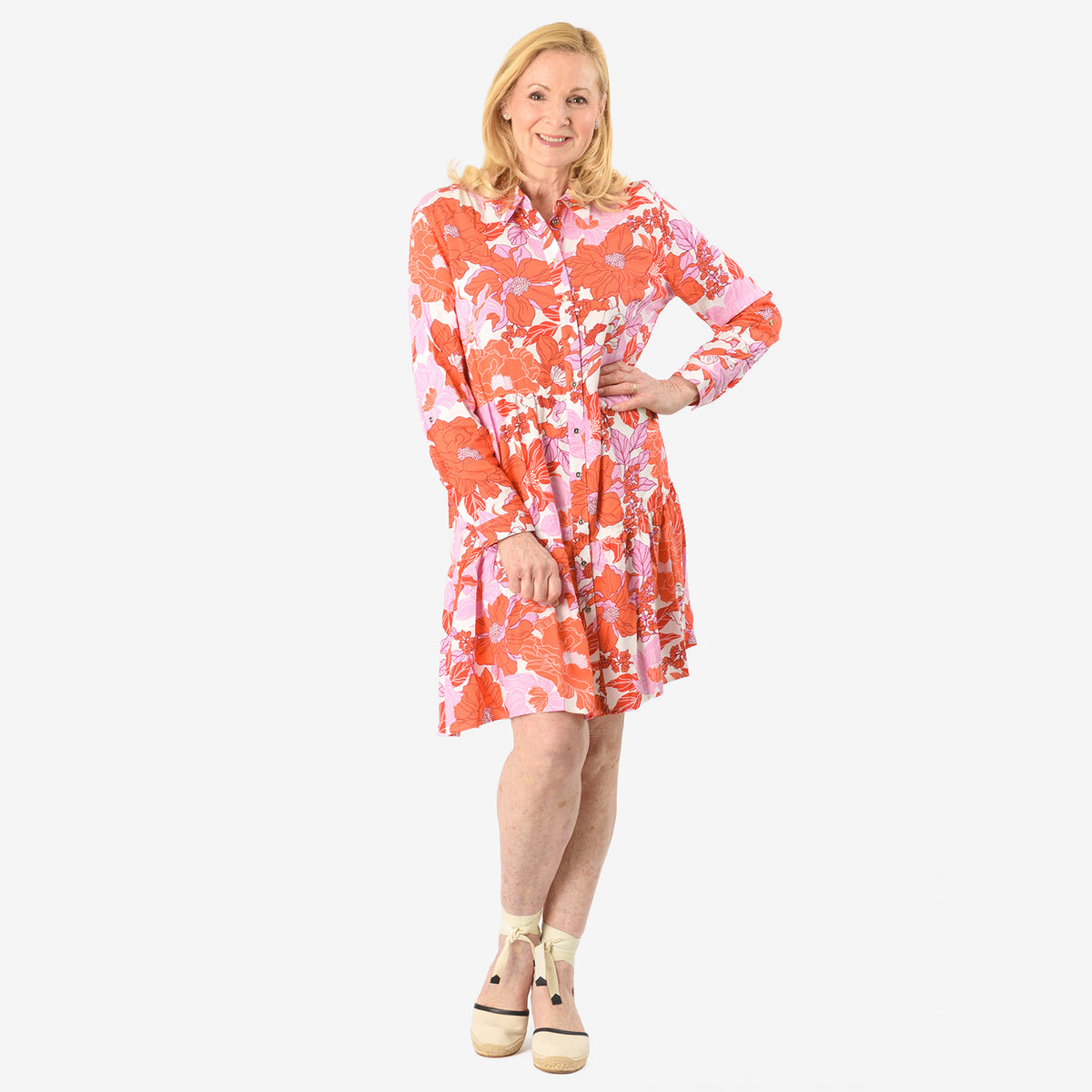 Floral Printed Tunic Top V32619897 1