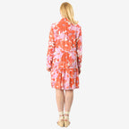 Closeout Deal Printed Tunic Top (Size 12) - Orange Purple_8061656_4