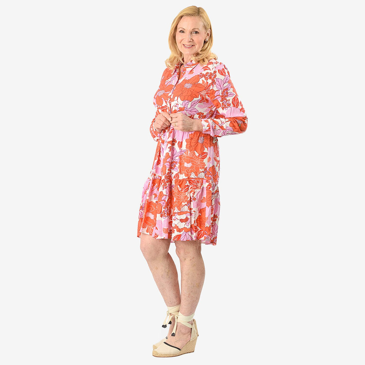 Floral Printed Tunic Top V32527064 2