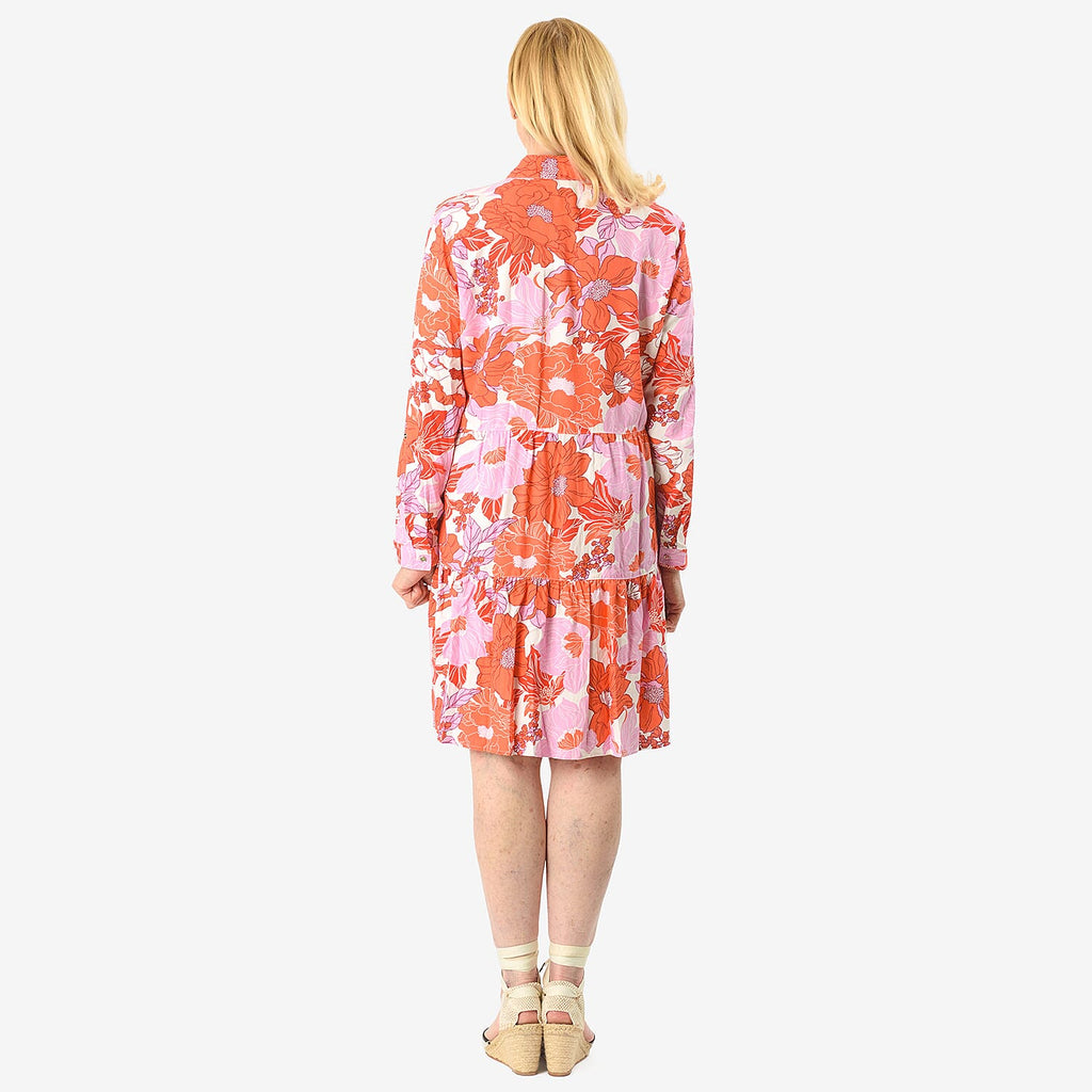Closeout Deal Printed Tunic Top (Size 14) - Orange Purple_8061658_4