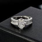 Luxuriant Diamond 950 Platinum IGI Certified Lab Grown Diamond (VS-1/F) Solitaire Diamond Oval Ring 2.32 Ct._8062020_1