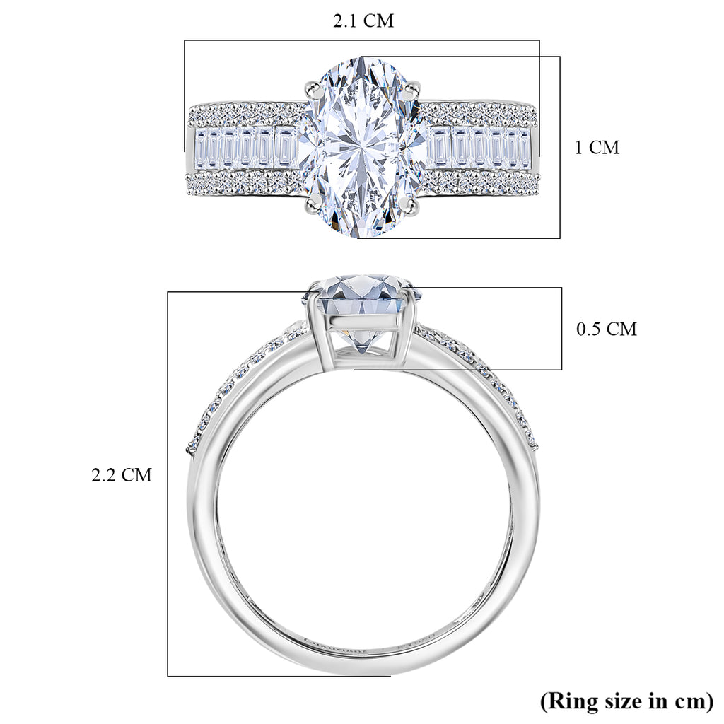 Luxuriant Diamond 950 Platinum IGI Certified Lab Grown Diamond (VS-1/F) Solitaire Diamond Oval Ring 2.32 Ct._8062020_5