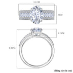 Luxuriant Diamond 950 Platinum IGI Certified Lab Grown Diamond (VS-1/F) Solitaire Diamond Oval Ring 2.32 Ct._8062020_5