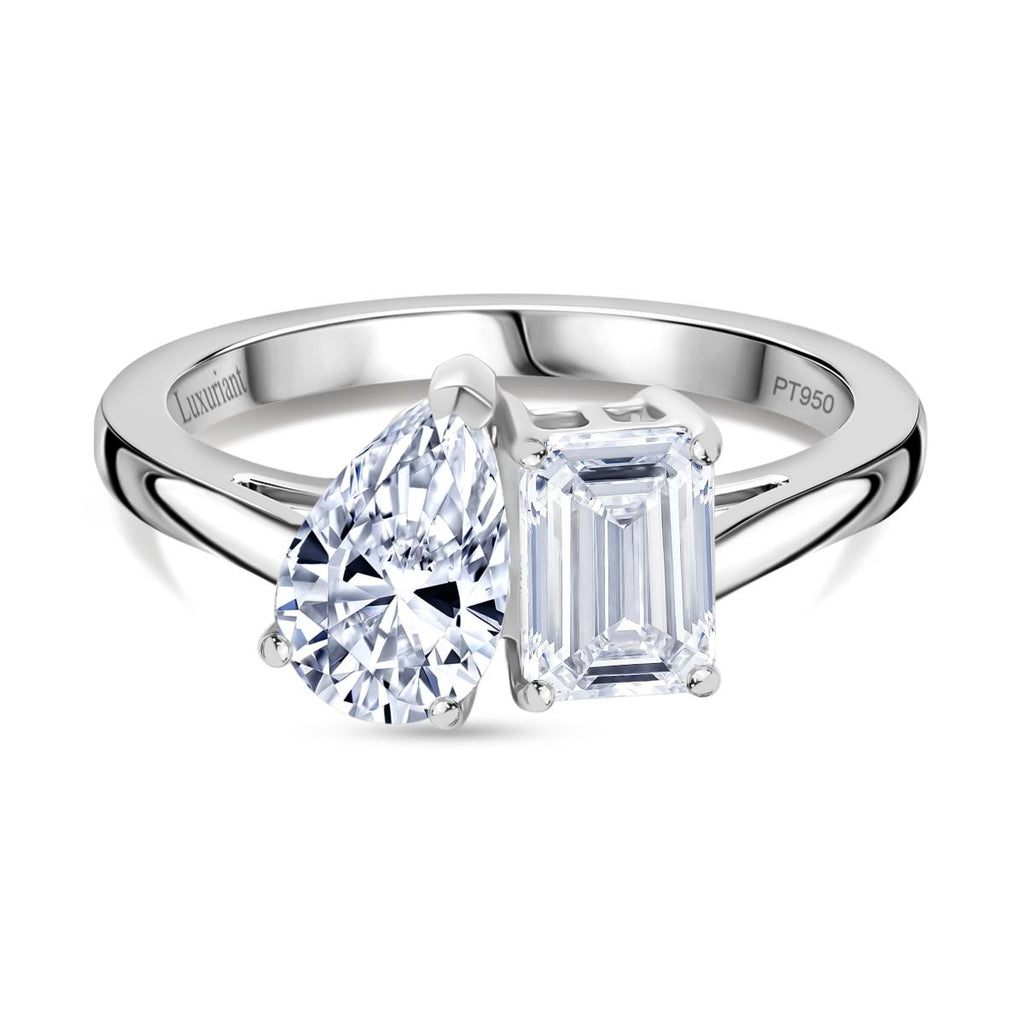 Designer Inspired - THE TOI ET MOI Luxuriant Diamond 950 Platinum IGI Certified (VS-E/F) Lab Grown Diamond Ring 2.00 Ct._8062095