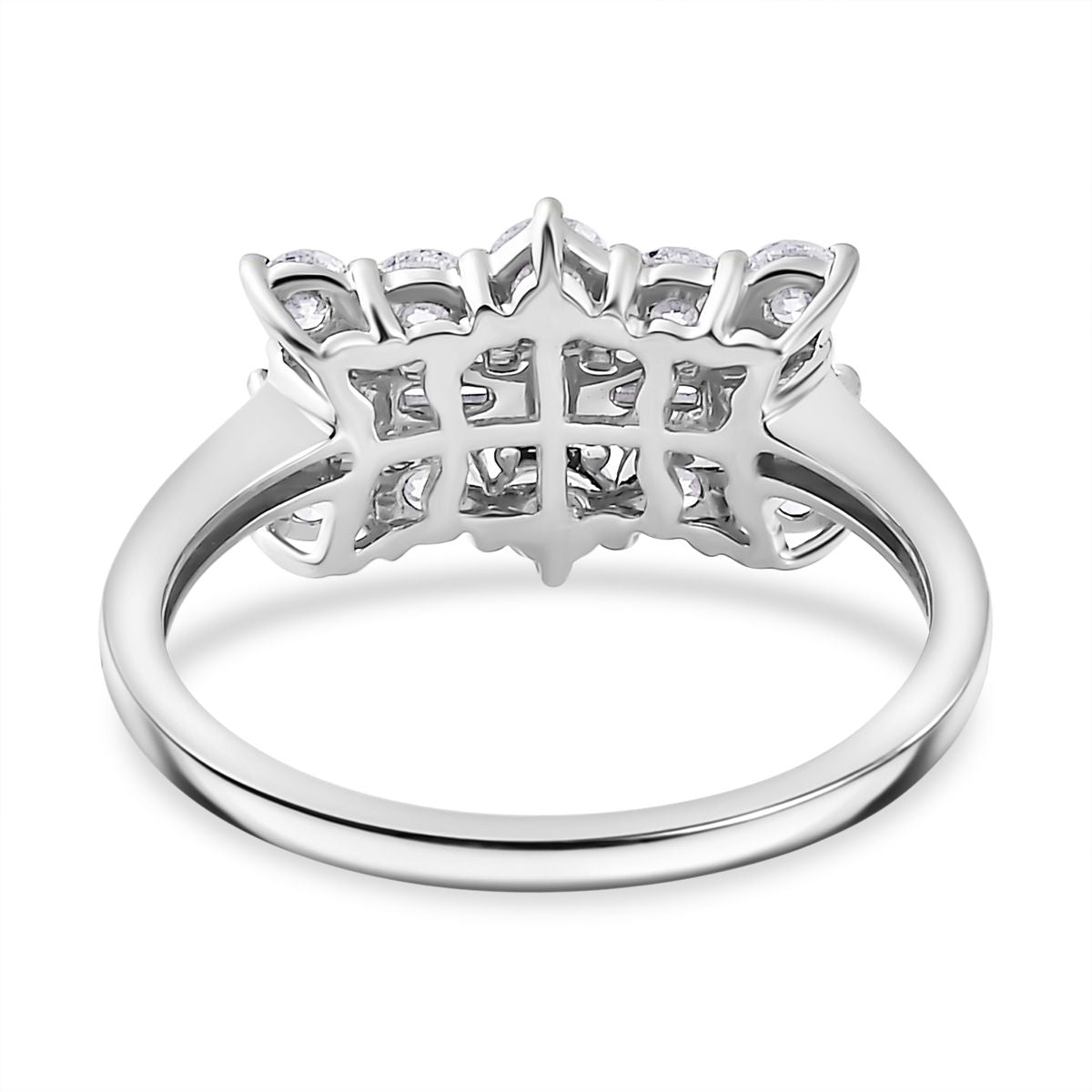 1 Ct (Sz- O) Luxuriant 950 Platinum SGL Certified (VS-EF) Lab Grown Diamond Boat Ring 1.00 Ct, Plati 8062902 5