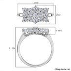 Luxuriant 950 Platinum SGL Certified (VS/EF) Lab Grown Diamond Boat Ring 1.00 Ct, Platinum Wt. 4.41 Gms_8062902_5