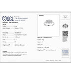 Luxuriant 950 Platinum SGL Certified (VS/EF) Lab Grown Diamond Boat Ring 1.00 Ct, Platinum Wt. 4.41 Gms_8062902_6