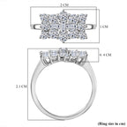 Luxuriant 950 Platinum SGL Certified (VS/EF) Lab Grown Diamond Boat Ring 1.00 Ct, Platinum Wt. 4.41 Gms_8062905_5