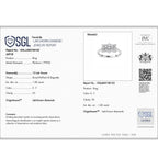 Luxuriant 950 Platinum SGL Certified (VS/EF) Lab Grown Diamond Boat Ring 1.00 Ct, Platinum Wt. 4.41 Gms_8062905_6