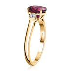 10K Yellow Gold AAA Lab Grown Bixbite, Lab Grown Diamond VS-EF Solitaire Ring, Gold Wt.2.31 Gms  2.505  Ct._8063184_3