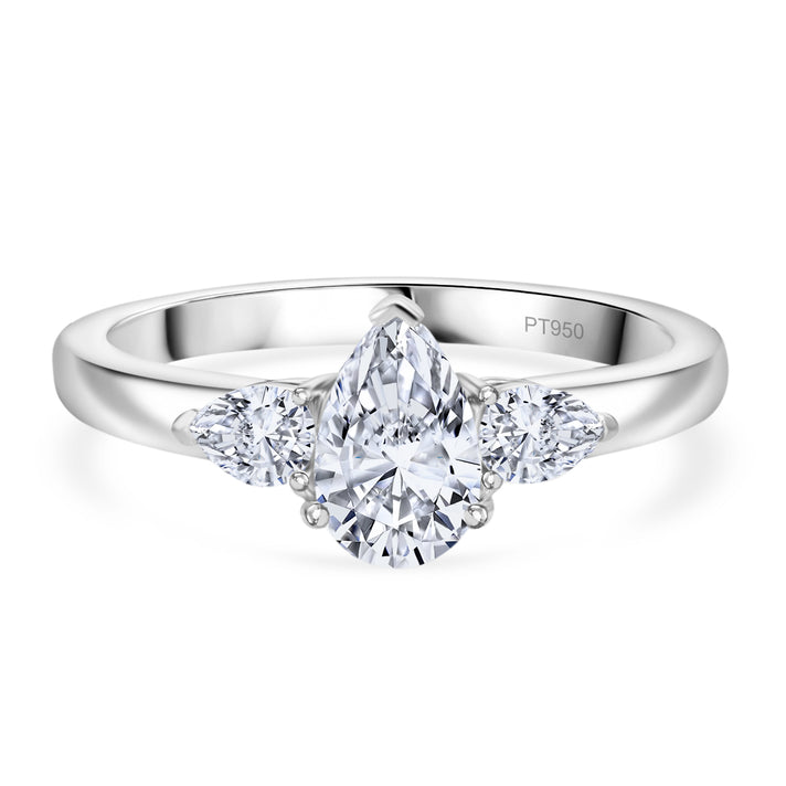 LUXURIANT 1 Ct. Lab Grown Diamond Ring in 950 Platinum SGL Certified (VS-G/H) 8064048 1