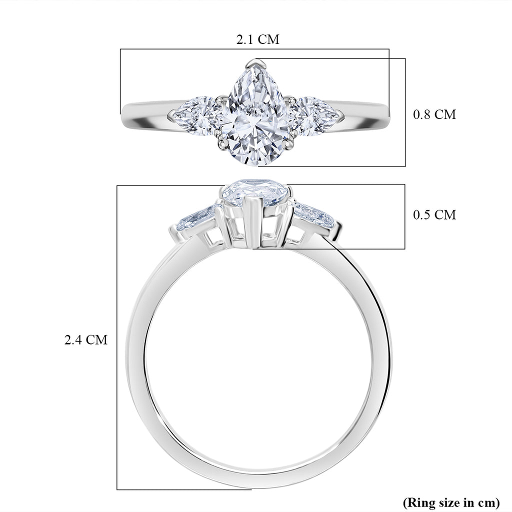 Luxuriant Diamond 950 Platinum VS Lab Grown Diamond GH, VS Ring, Platinum Wt.4.5 Gms  1.010  Ct._8064048_3