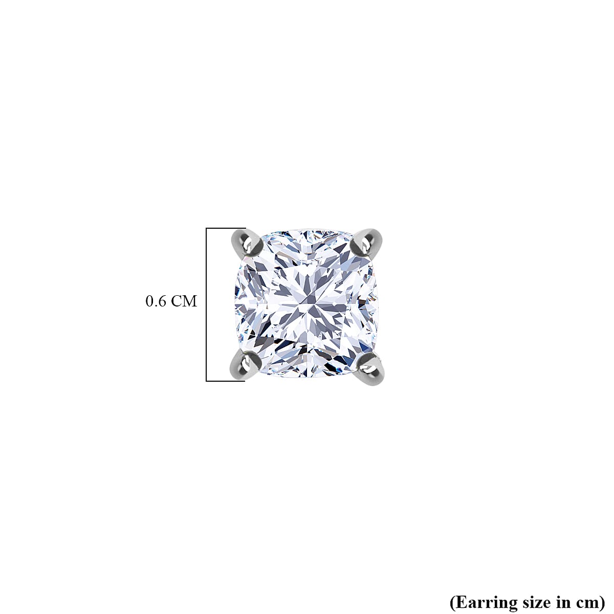 LUXURIANT 2 Ct. Lab Grown Diamond Solitaire Earrings in 950 Platinum SGL Certified 8064071 4