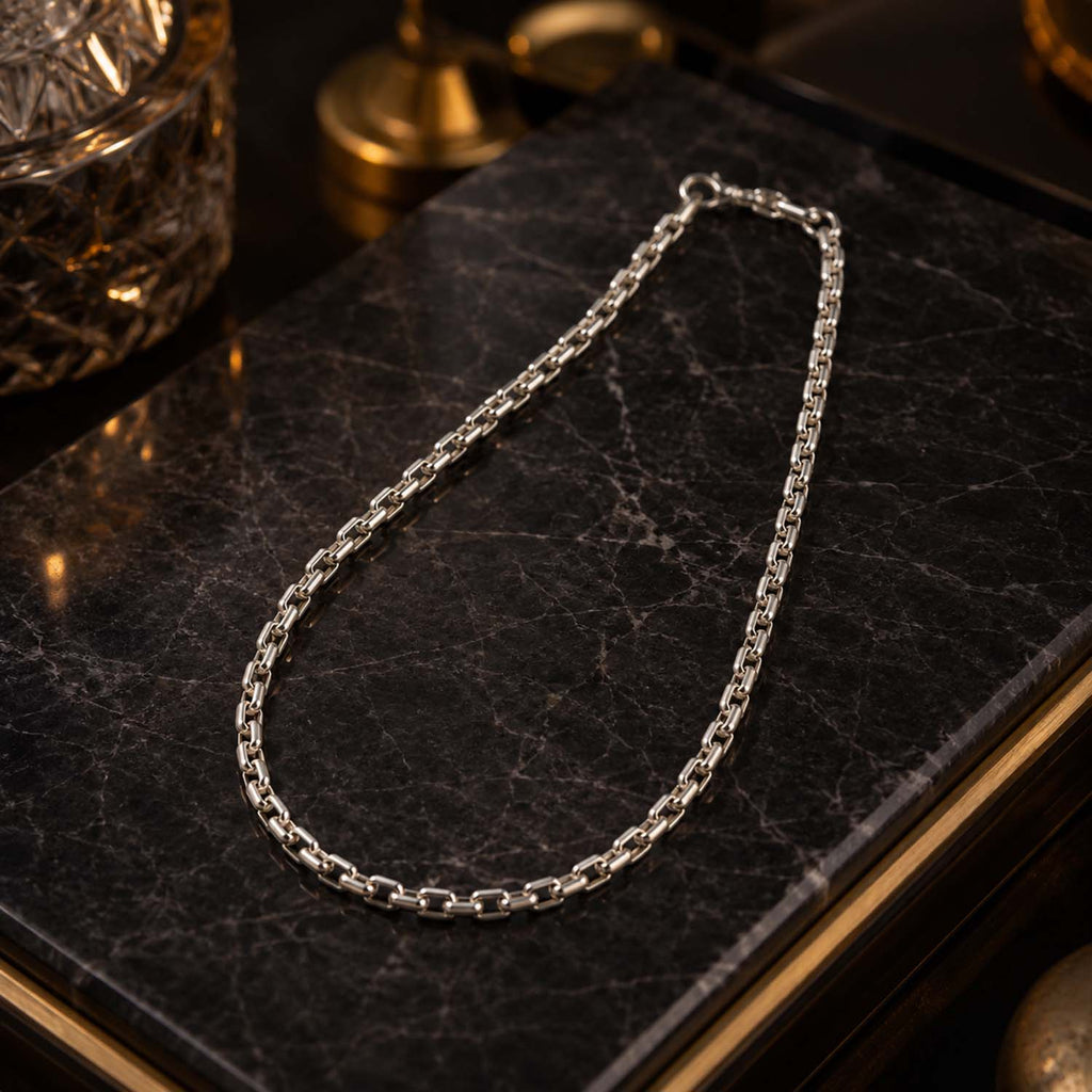 Italian Sterling Silver Necklace  (Size - 20) with Lobster Clasp, Silver Wt. 31.00 Gms_8066218_2