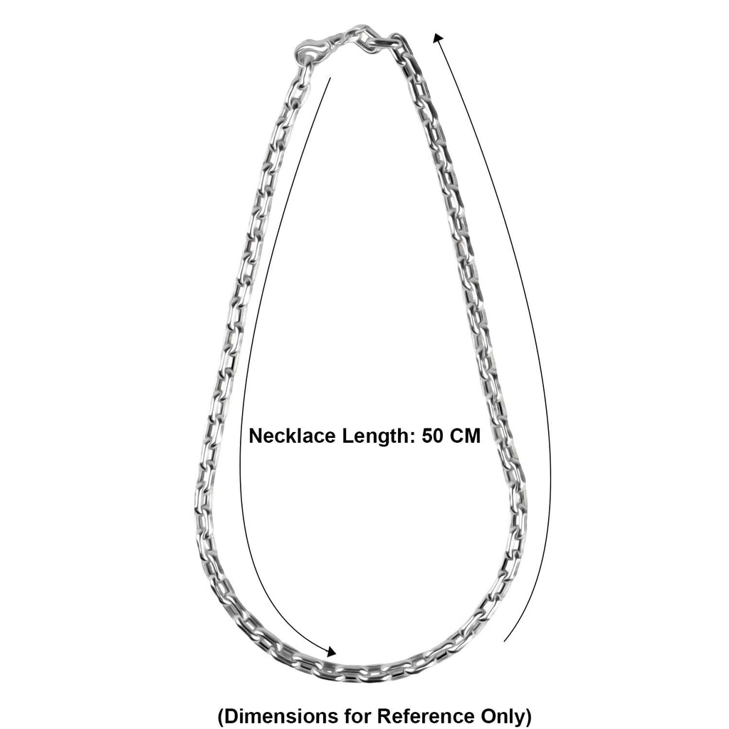 Italian Sterling Silver Necklace  (Size - 20) with Lobster Clasp, Silver Wt. 31.00 Gms_8066218_5