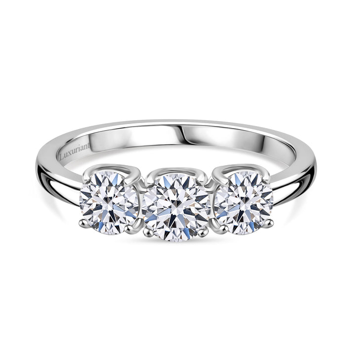 LUXURIANT 950 Platinum SGL Certified Lab Grown Diamond (SI/G-H) Trilogy Ring 1 Ct. 8066900 1