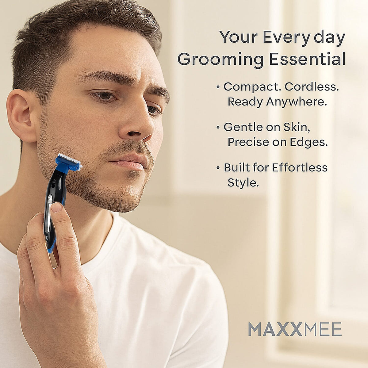 MAXXMEE Electric Beard and Hair Trimmer with 4 Trim Attachments - Black 8066998 3