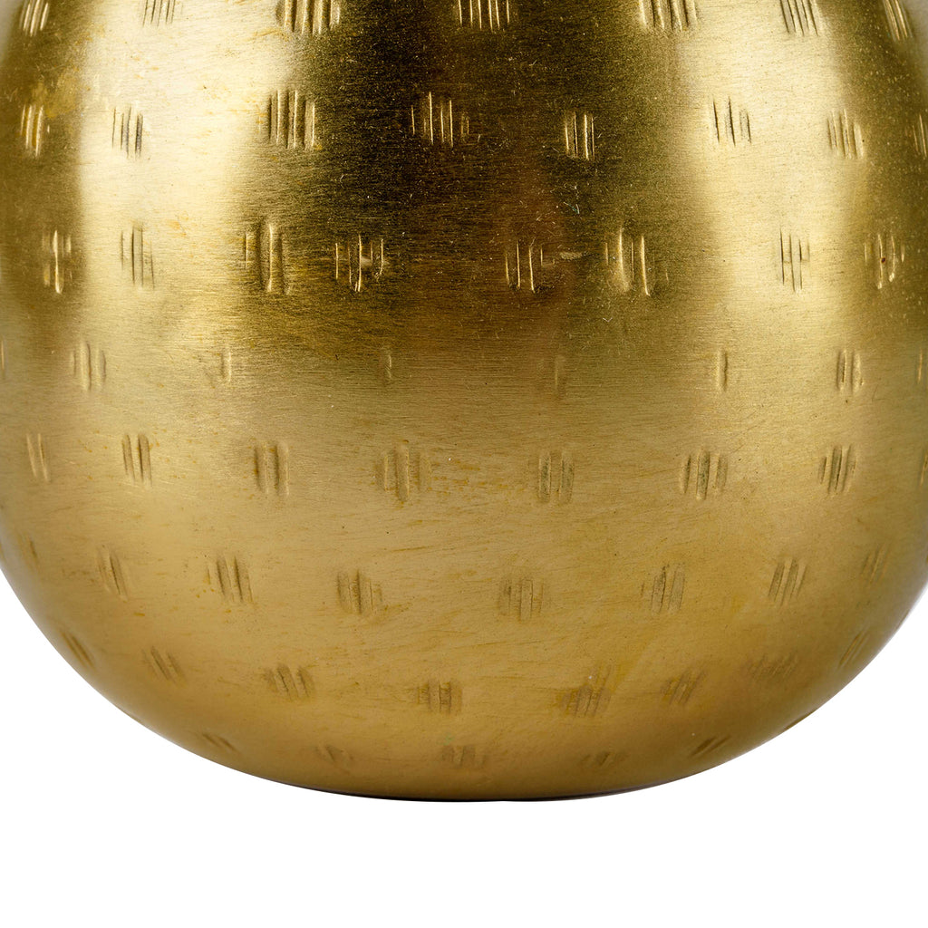 Set of 9 - Brushed Gold Metal Vase (14.5 x 11.5 x 11.5cm)_8067031_2