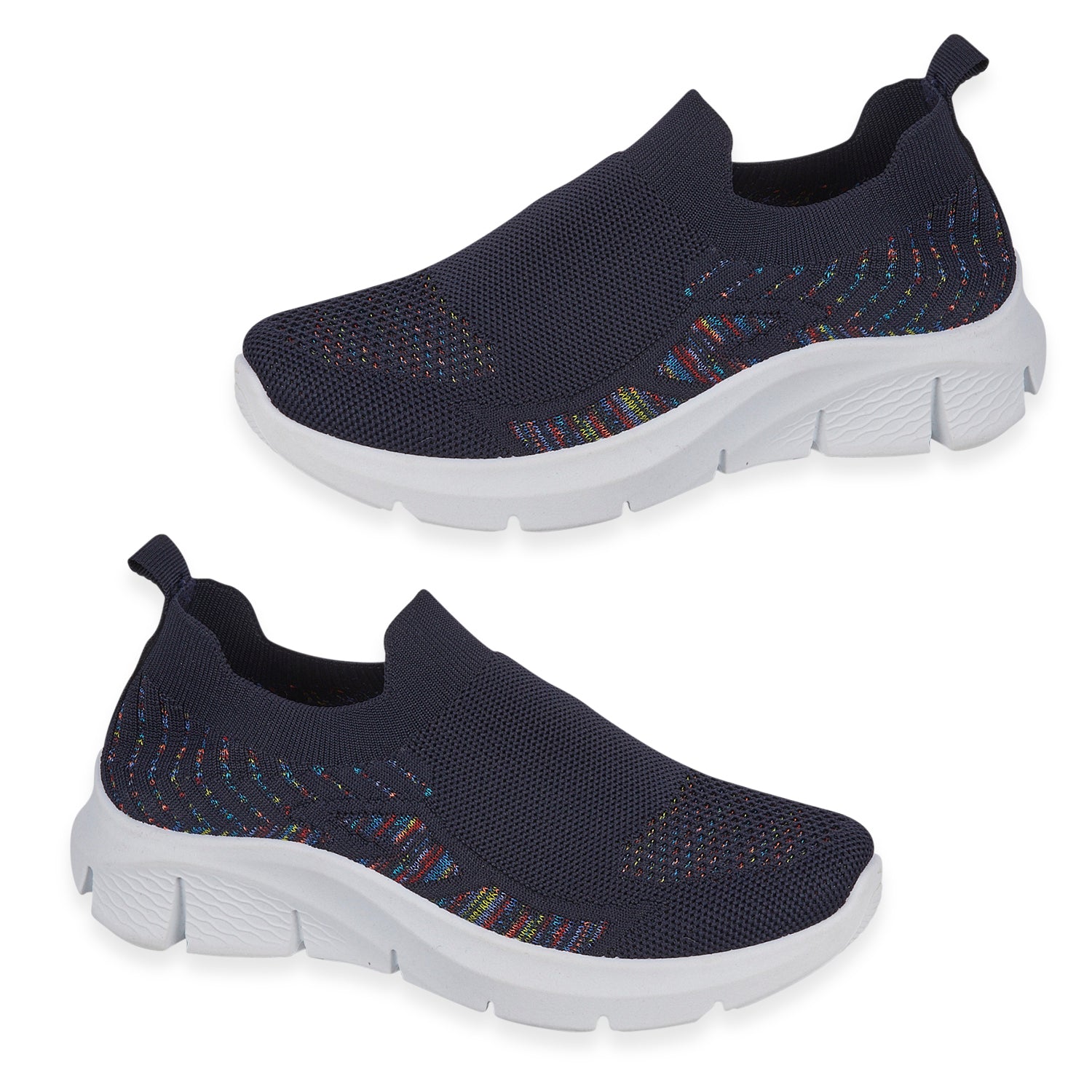 Urban Jacks Ladies Fly Knit Easy Slip-On Shoe (Size - 5) - Navy V32512268 0