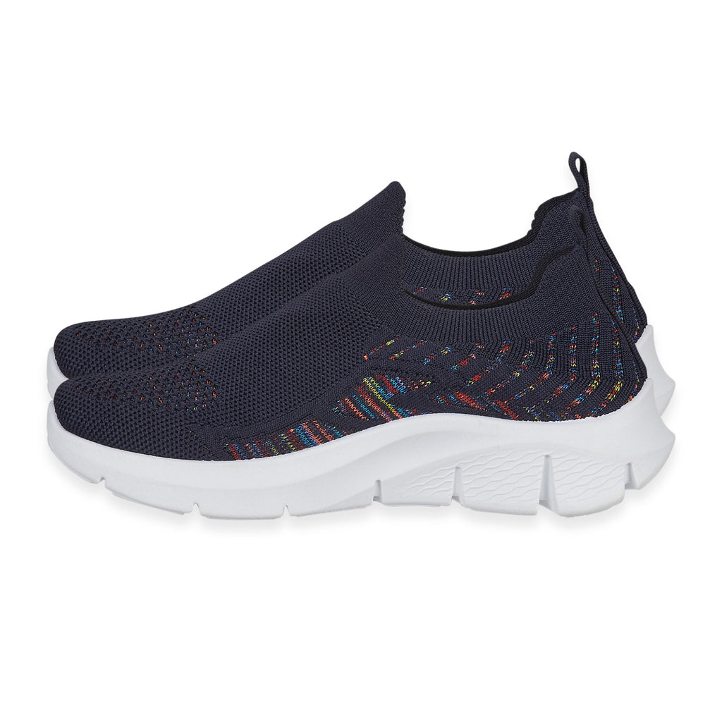 Urban Jacks Ladies Limoncello Fly Knitted Slip-On Shoe (Size - 5) - Navy_8067173_1