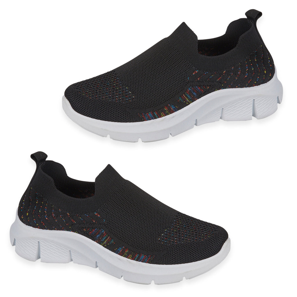 Urban Jacks Ladies Limoncello Fly Knitted Slip-On Shoe (Size 6) - Black_8067184
