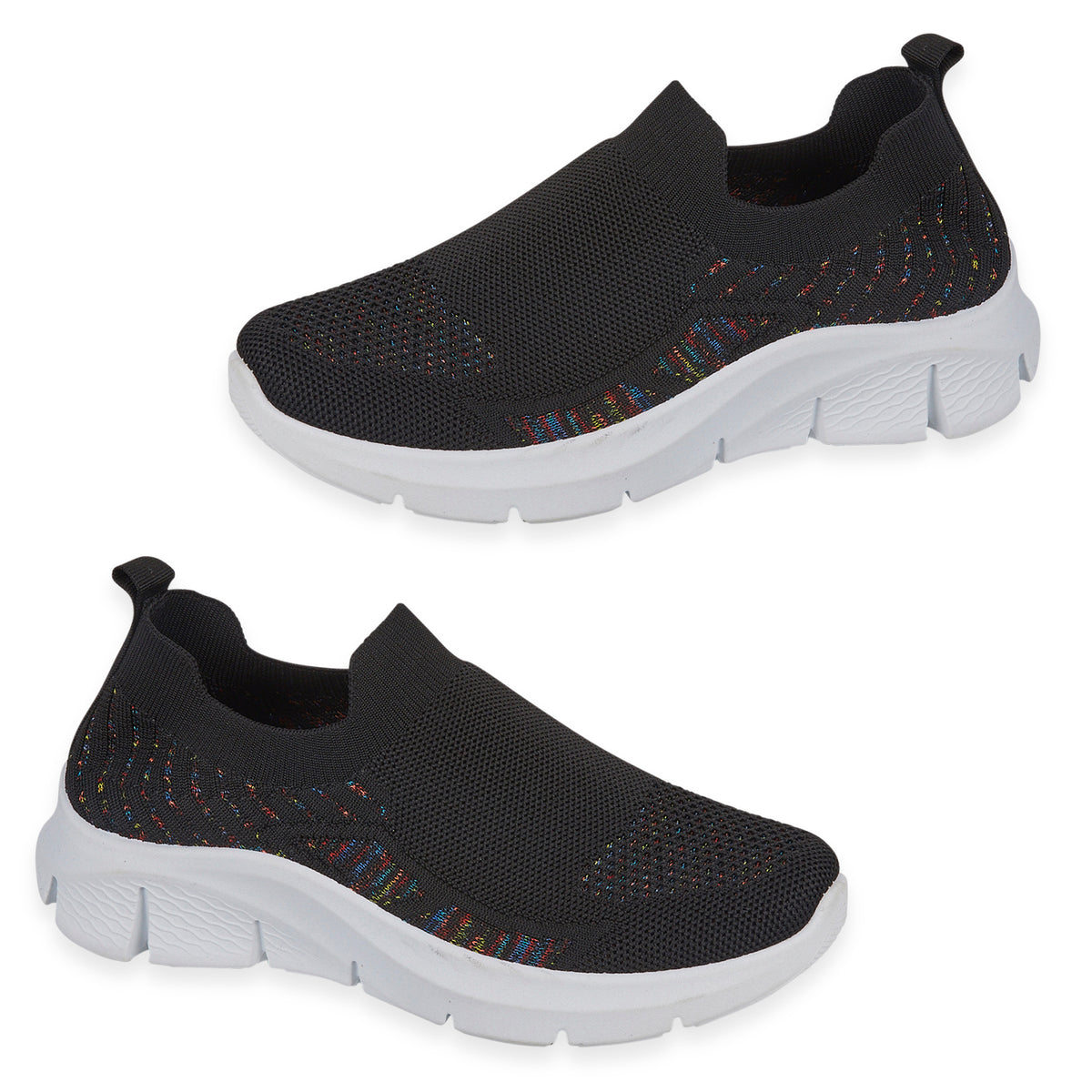 Urban Jacks Ladies Limoncello Fly Knitted Slip-On Shoe (Size 6) - Black V32578148 0