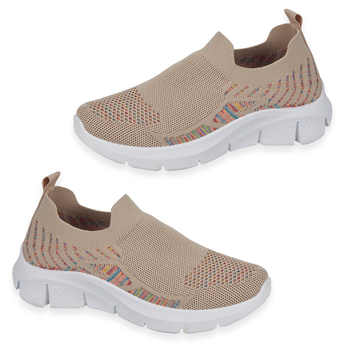 Urban Jacks Ladies Limoncello Fly Knitted Slip-On Shoe (Size 5) - Beige V32516189 0