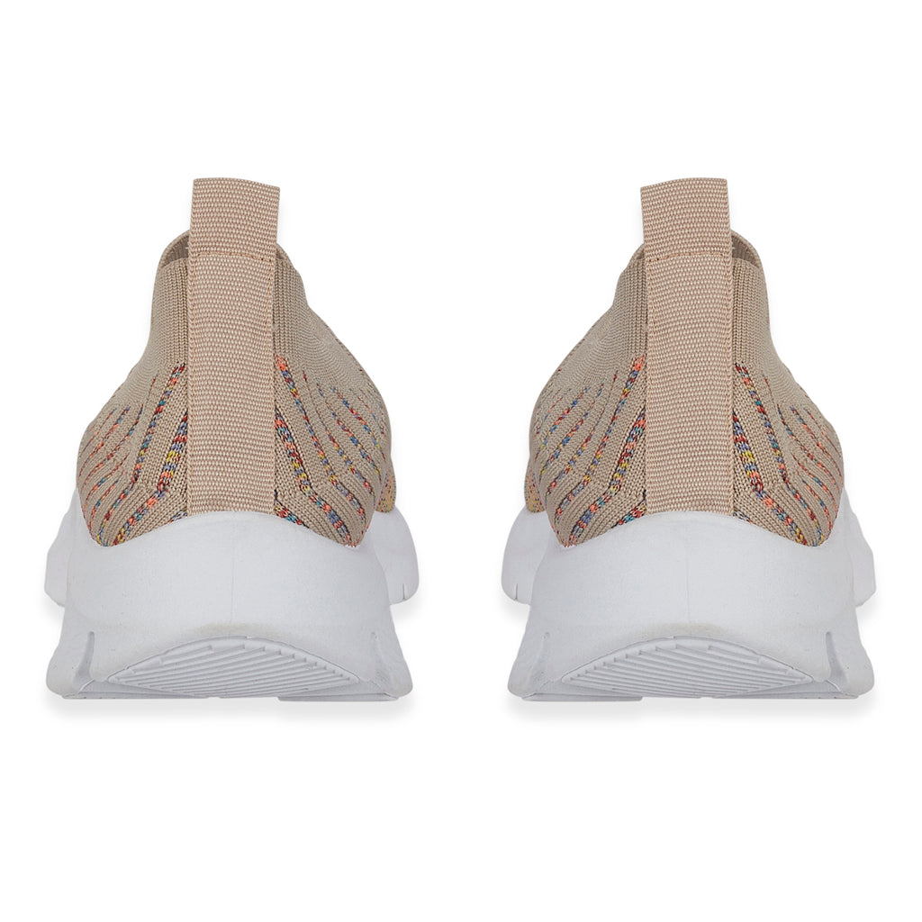 Urban Jacks Ladies Limoncello Fly Knitted Slip-On Shoe (Size 5) - Beige_8067188_2