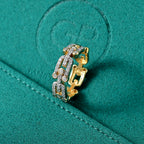 Luxuriant Diamond Lab Grown Diamond (SI-G/H) Band Ring in 18K Vermeil Yellow Gold Plated Sterling Silver_8068606_1