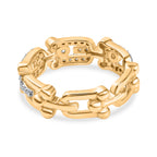 Luxuriant Diamond Lab Grown Diamond (SI-G/H) Band Ring in 18K Vermeil Yellow Gold Plated Sterling Silver_8068606_5