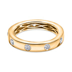 Luxuriant - Lab Grown Diamond (SI/G-H) Stackable Band Ring in 18K Vermeil Yellow Gold Plated Sterling Silver 0.30 Ct._8069112_4