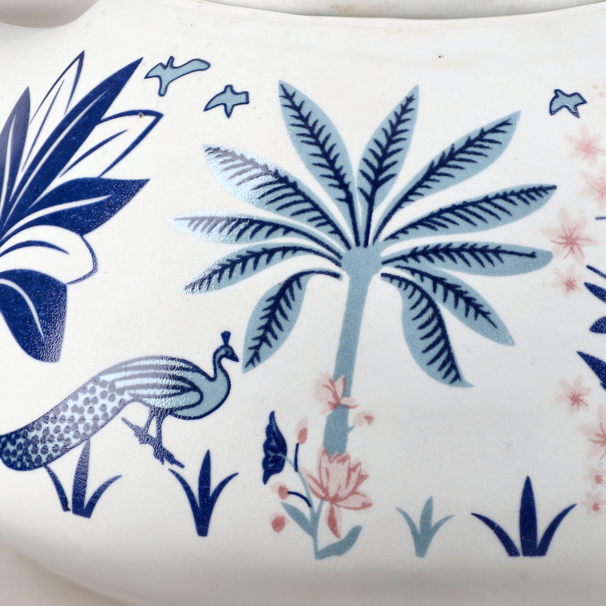 7-Piece Hand-Painted Ceramic Set (Incl. 1 Tea-Coffee Pot &amp; 6 Cups in Display Box) - Blue V32637086 6