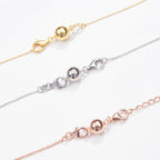 Round Shape Magnetic Lock with Lobster Clasp in Yellow Gold Plated Sterling Silver_8071901_8