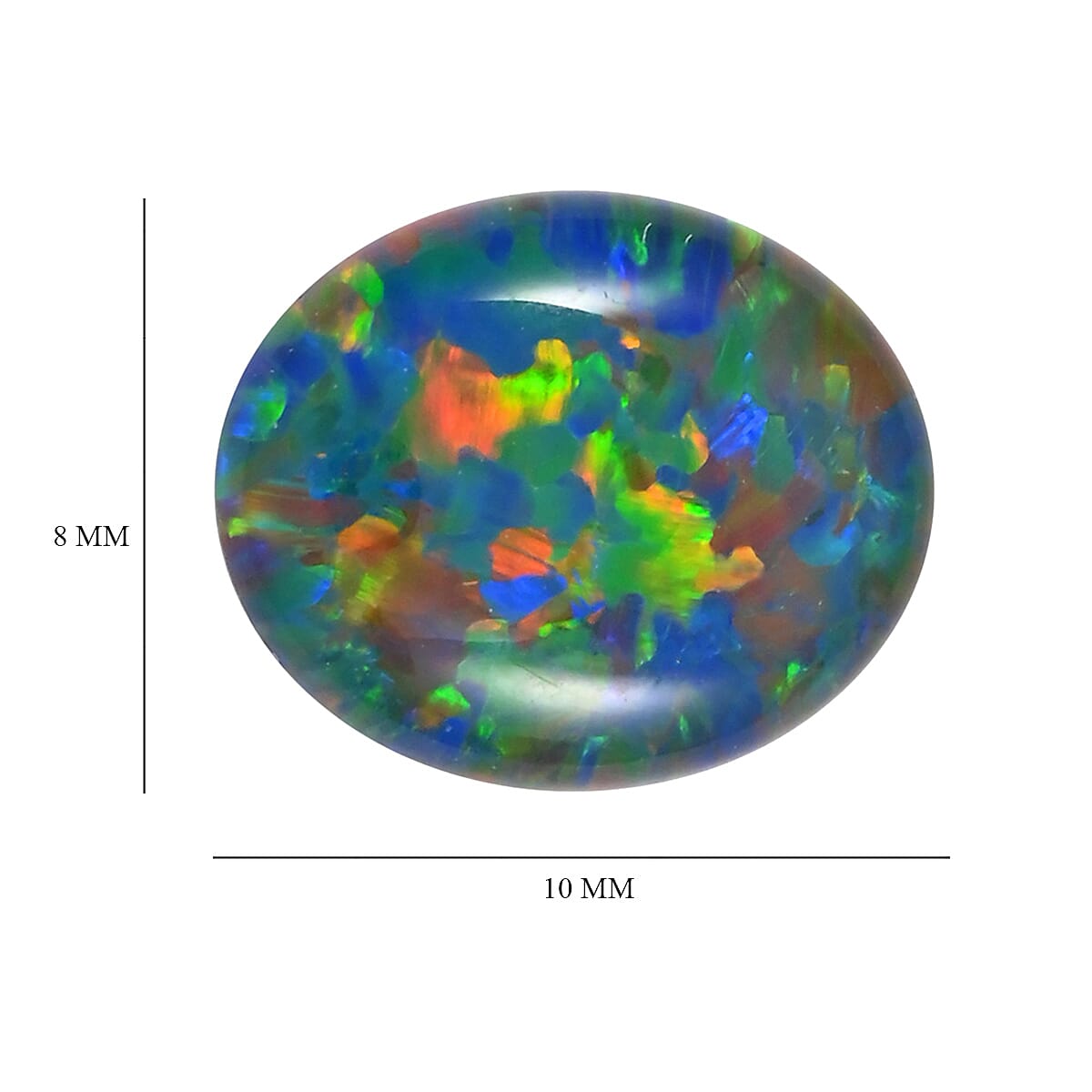 AAAA Australian Lightning Ridge Gemstone (10x8 mm) 1.90 Ct. 8072101 3