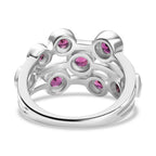 Radiant Ember Garnet Cluster Ring in Rhodium Overlay Sterling Silver 2.18 Ct._8074665_4