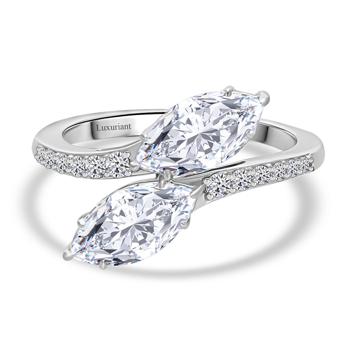 THE TOI ET MOI LUXURIANT 2.17 Ct. Lab Grown Diamond Ring in 950 Platinum, IGI Certified (VS/E-F) 8075146 0