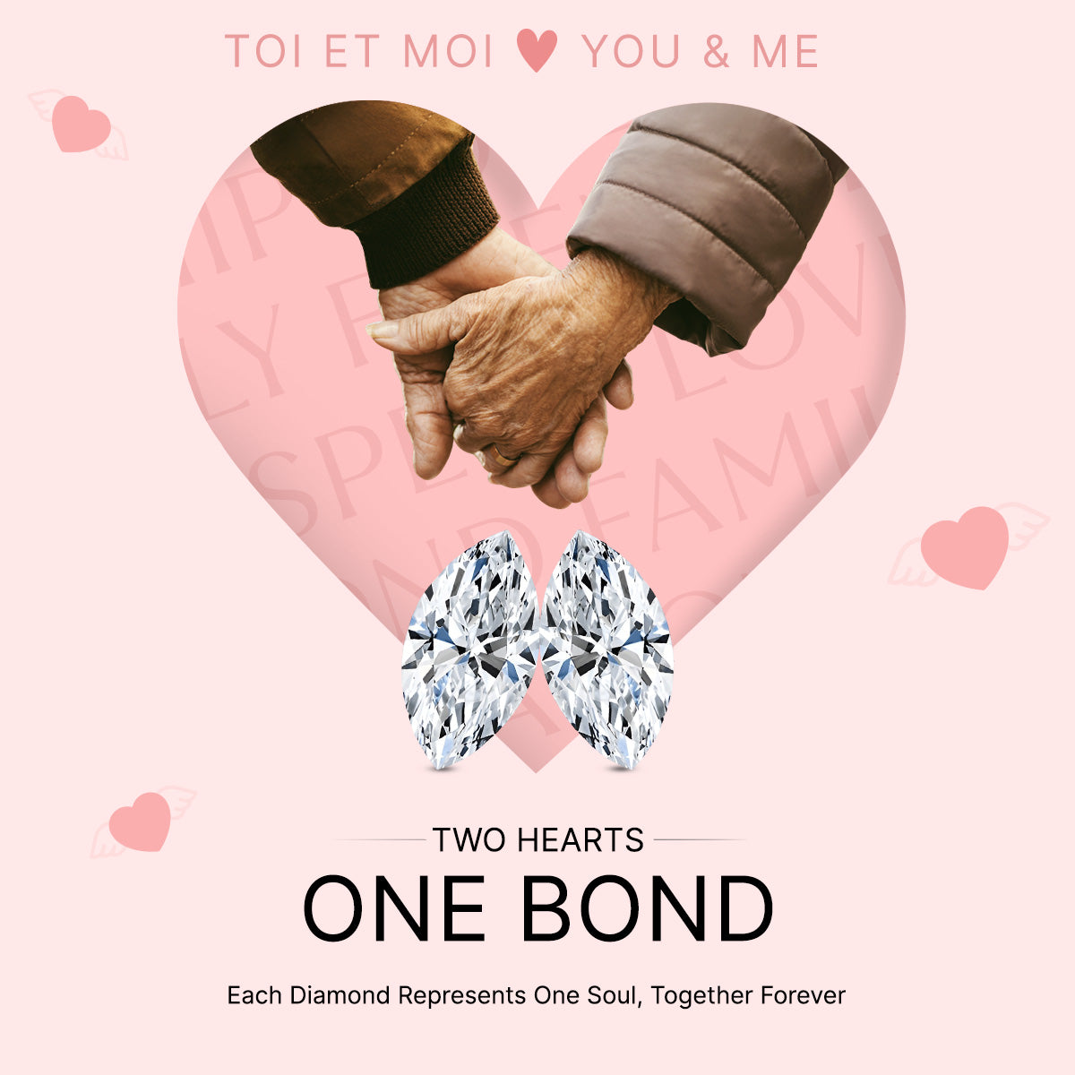 THE TOI ET MOI LUXURIANT 2.17 Ct. Lab Grown Diamond Ring in 950 Platinum, IGI Certified (VS/E-F) 8075146 2
