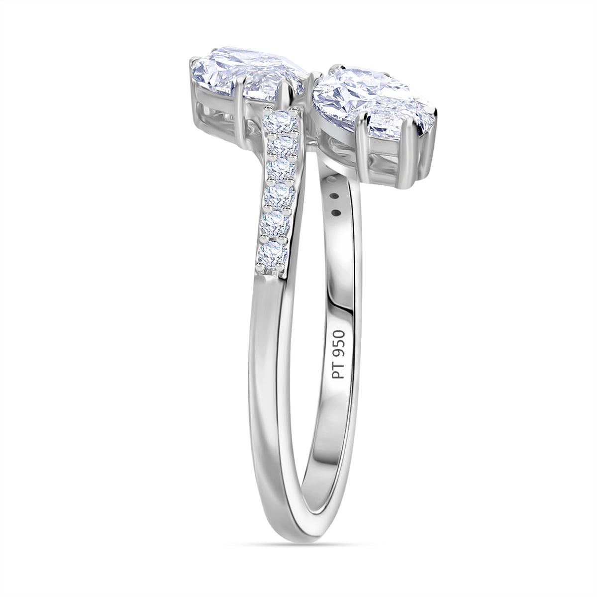THE TOI ET MOI LUXURIANT 2.17 Ct. Lab Grown Diamond Ring in 950 Platinum, IGI Certified (VS/E-F) 8075146 3