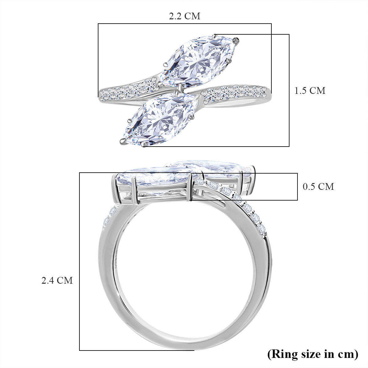 THE TOI ET MOI LUXURIANT 2.17 Ct. Lab Grown Diamond Ring in 950 Platinum, IGI Certified (VS/E-F) 8075146 5